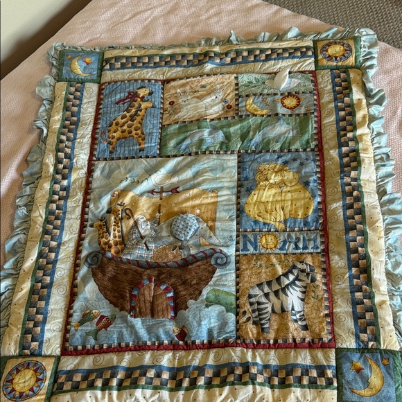 Other - Vintage Noah’s Ark Baby bed comforter quilt
